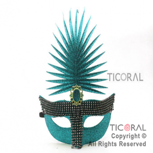 MASCARA HS5765-5 VENECIANA TURQUESA x 1